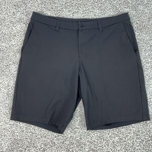 Lululemon Commission Shorts Mens 38 Black Golf Casual Stretch Chino Athletic